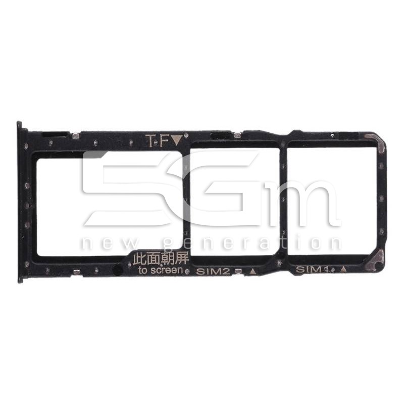 Sim Card + Micro SD Black Tray Huawei Y9 2018