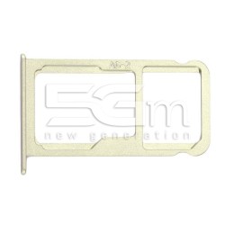 Supporto Sim Card + Micro SD Silver Huawei P10
