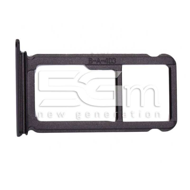 Supporto Sim Card + Micro SD Nero Huawei P10 Plus