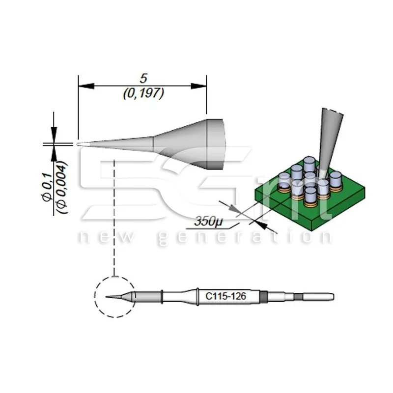 Cartridge Conical JBC Long Life C115-126