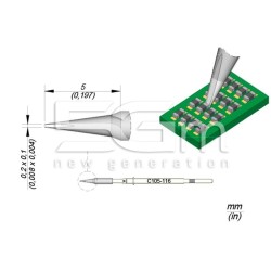 Punta Di Ricambio JBC C105116 0,2 x 0,1