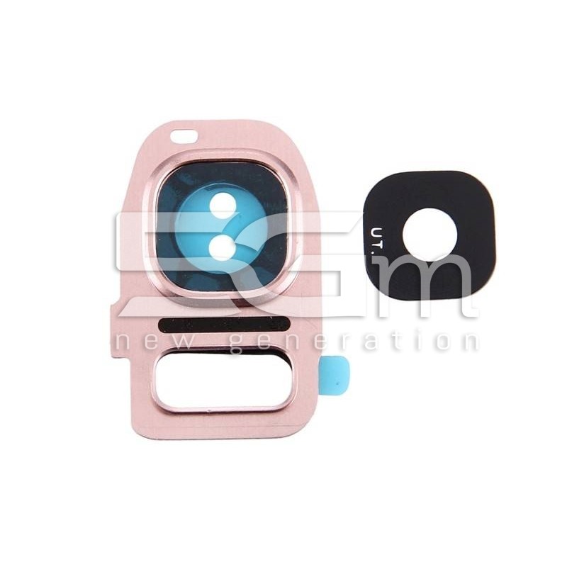 Camera Lens + Frame Rose Gold Fotocamera Samsung SM-G930 S7