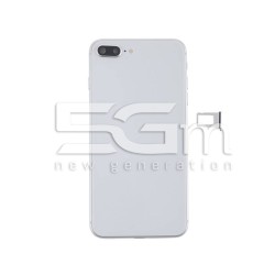 Retro Cover Silver Full Parts iPhone 8 Plus No Logo