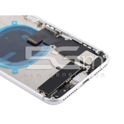 Retro Cover Silver Full Parts iPhone 8 Plus No Logo