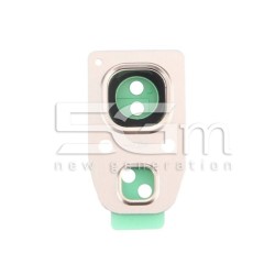 Vetrino + Frame Fotocamera Gold Samsung SM-A520F A5 2017