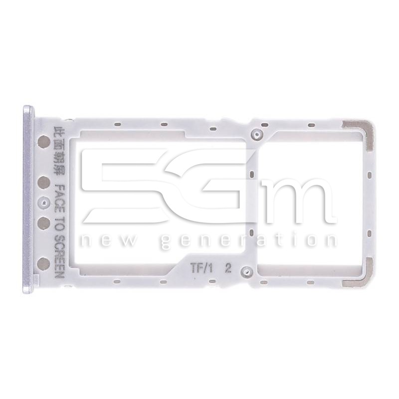 Sim Card + Micro SD Tray Silver Xiaomi Redmi 6