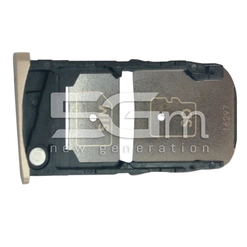 Sim Card + Micro SD Tray Gold Moto Z (XT1650)