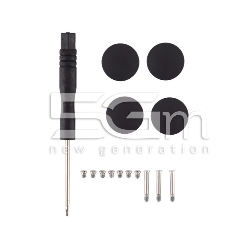 3 in 1/Set Bottom Rubber Cooling Mat + Screws + Screwdriver MacBook Pro Unibody 15 (A1286)