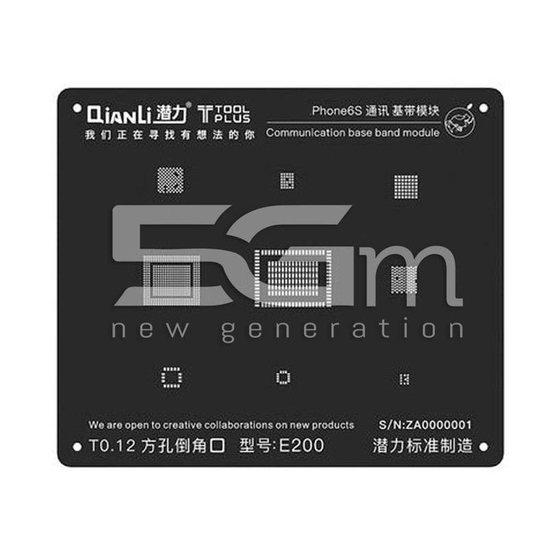 QianLi ToolPlus Black Stencil For iPhone 6S Communication Base Band Module
