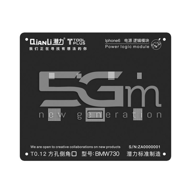 QianLi ToolPlus Black Stencil iPhone 6 Power Logic Module