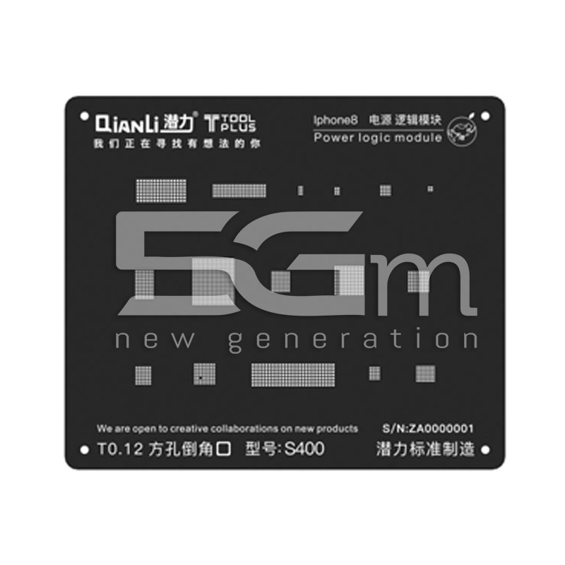 QianLi ToolPlus Black Stencil 3D iPhone 8 Power Logic Module