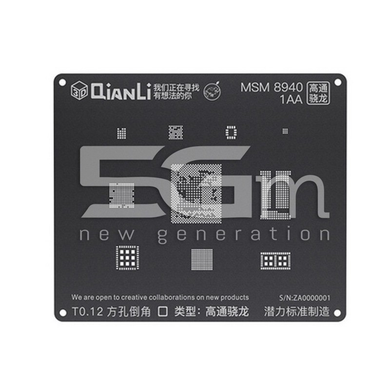 QianLi ToolPlus Black Stencil 3D MSM 8940 1AA