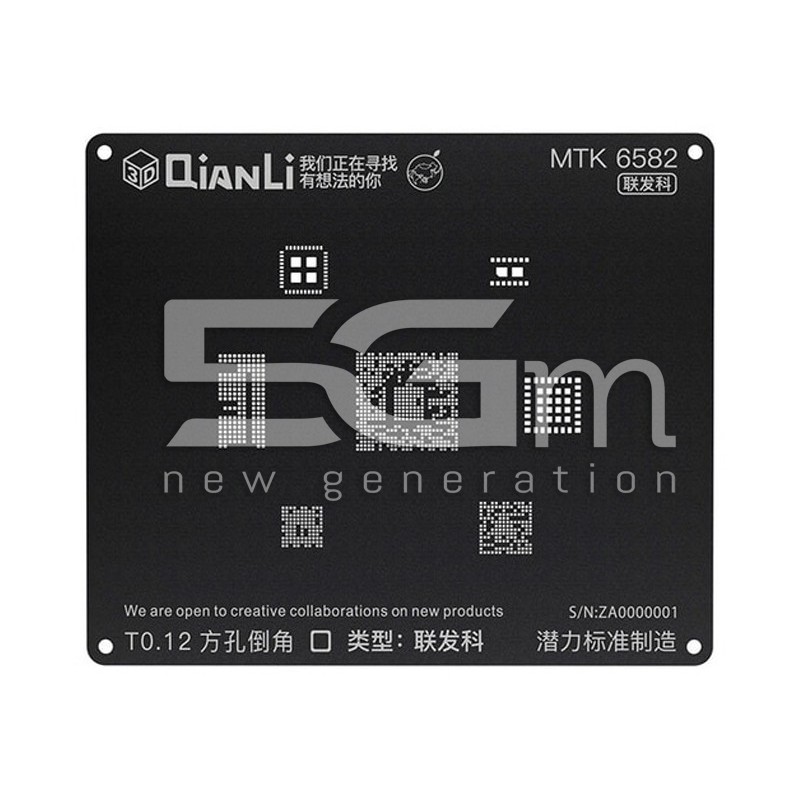 QianLi ToolPlus Black Stencil 3D MTK 6582