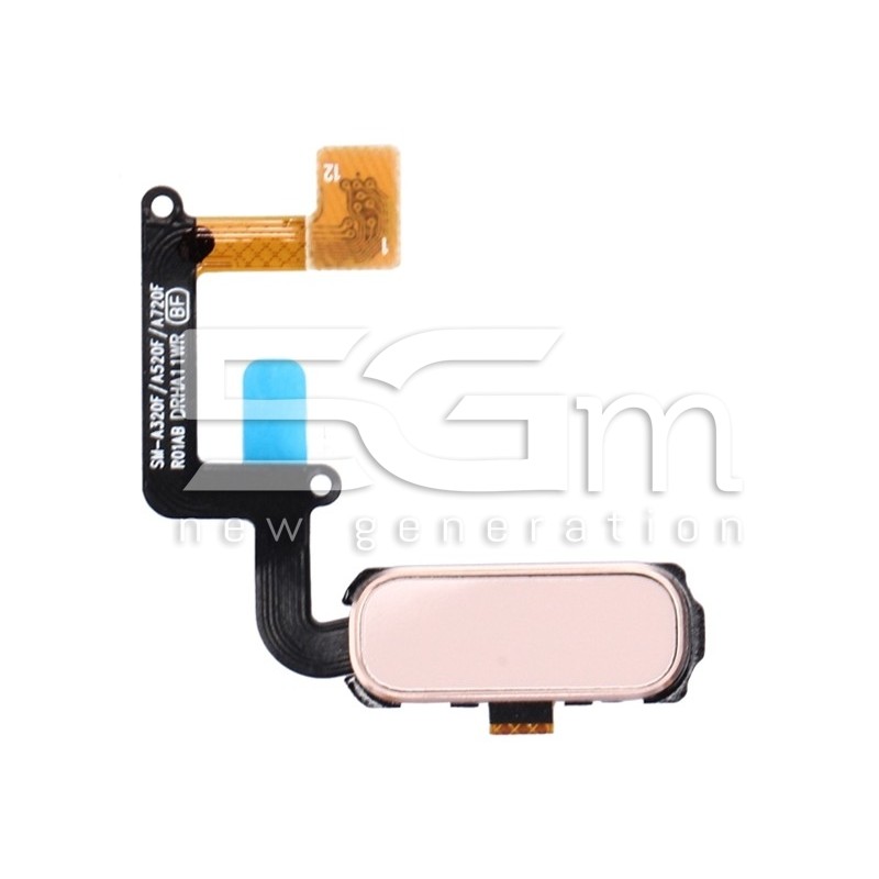 Home Button Pink Flat Cable Samsung SM-A320 A3 2017