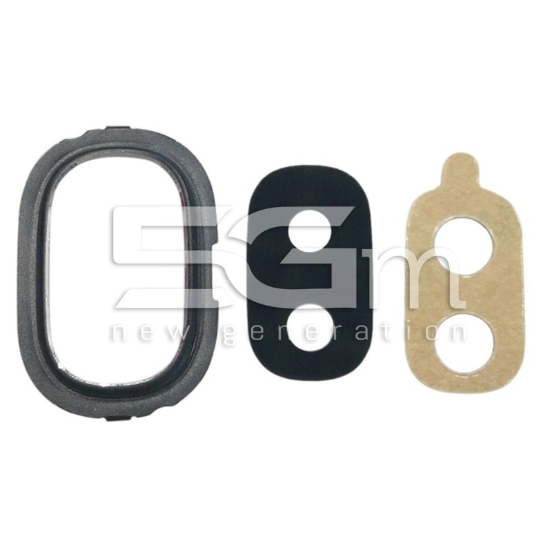 Vetrino Fotocamera + Frame NeroSamsung SM-J400 J4 2018