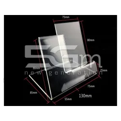 Espositore Smartphone in Acrilico con Porta Etichetta | 5G-M