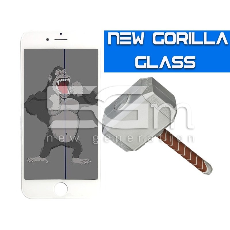 Gorilla Glass Bianco iPhone 6 + Frame + Oca + Polarizzata