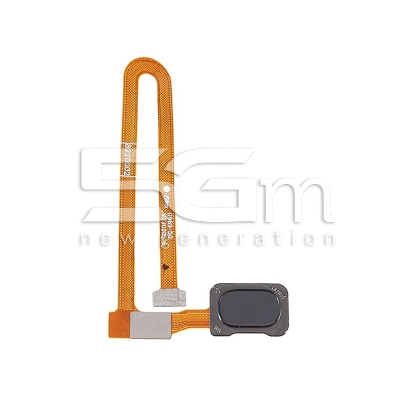 Fingerprint Midnight Black Flat Cable OnePlus 6