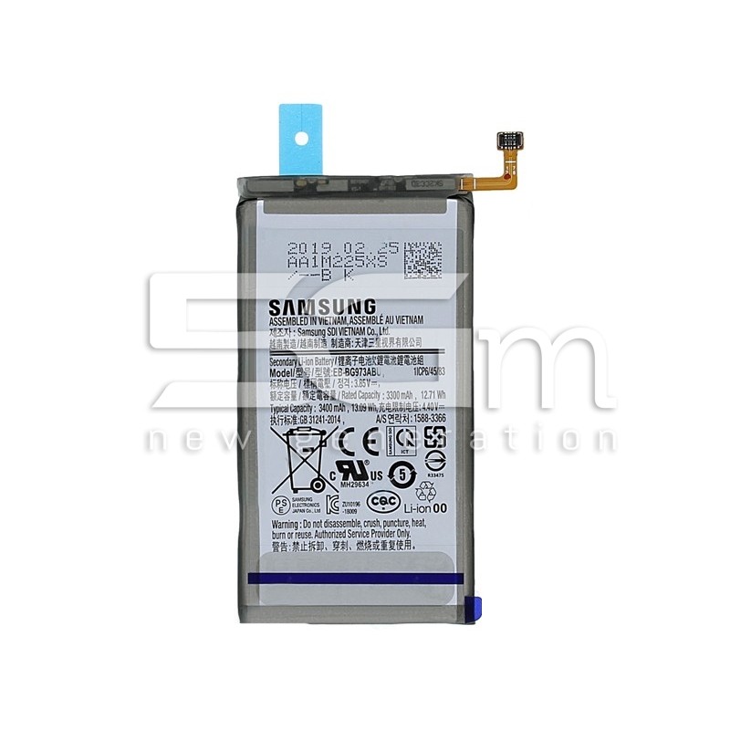 Bateria EB-BG973ABU 3400mAh Samsung SM-G973F S10 Ori