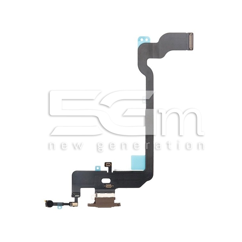 Charging Connector Flat Cable Gold iPhone XS
