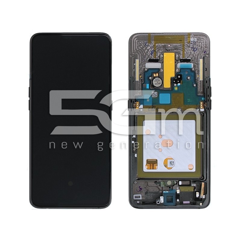 Ecra Tatil + Chassi Preto Samsung SM-A805F A80 Ori