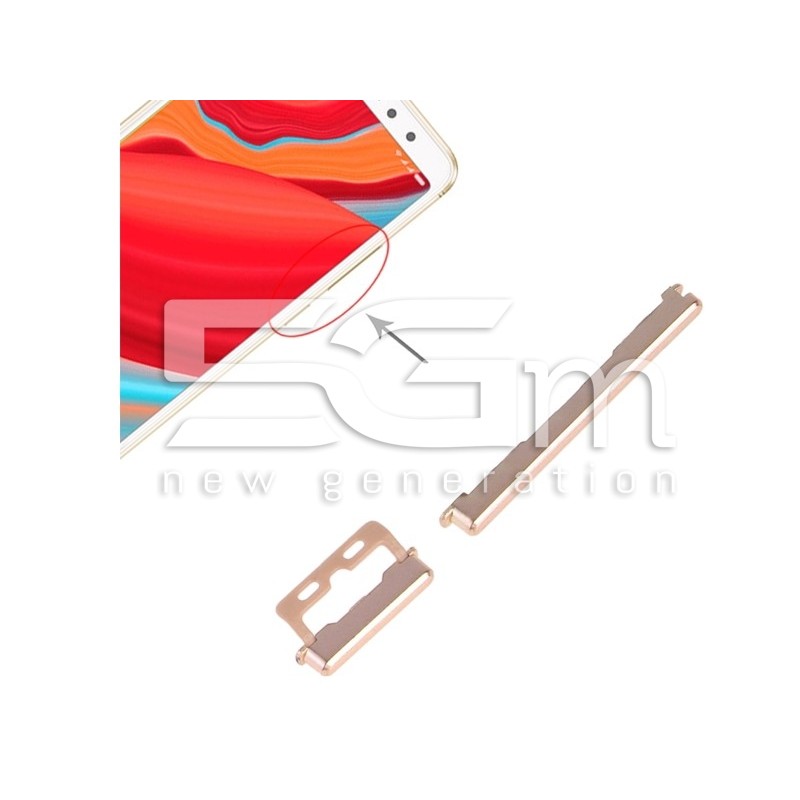 Tasti Esterni Accensione + Volume Gold Xiaomi Redmi S2