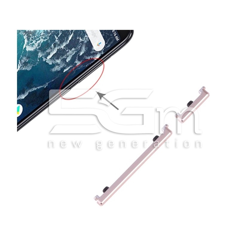 Tasti Esterni Accensione + Volume Gold Xiaomi Mi 6X