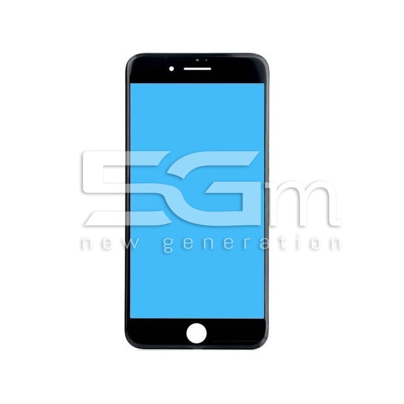Vetro Nero + Frame Ultra Resistente iPhone 8