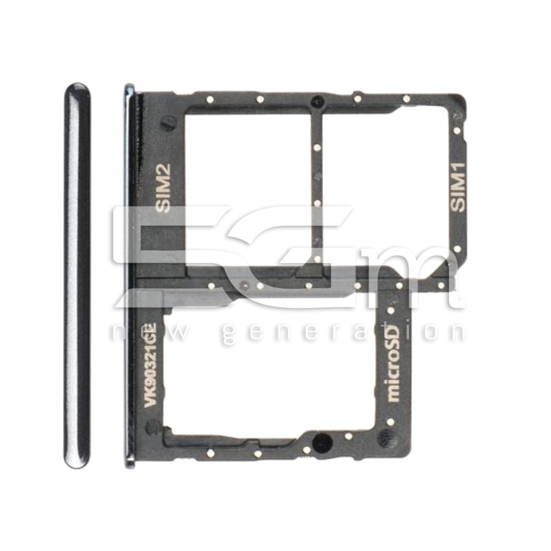 Sim Card + Micro SD Tray Black Samsung SM-A405 A40