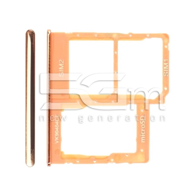Sim Card + Micro SD Tray Coral Samsung SM-A405 A40