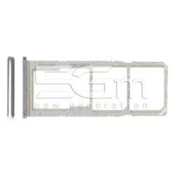 Sim Card Tray + Micro SD White Samsung SM-A705 A70