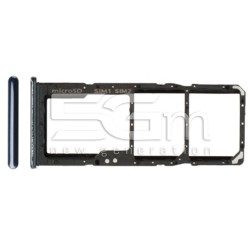 Sim Card Tray + Micro SD Black Samsung SM-A705 A70
