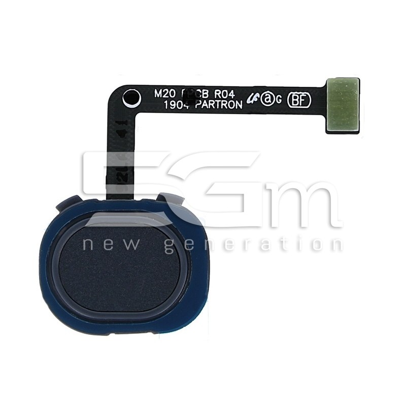 Fingerprint Black Flat Cable Samsung SM-M205 M20