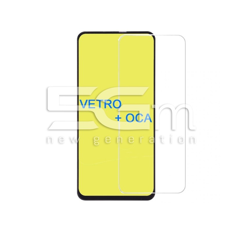 Vetro Nero Con Pellicola OCA Samsung SM-A805 A80