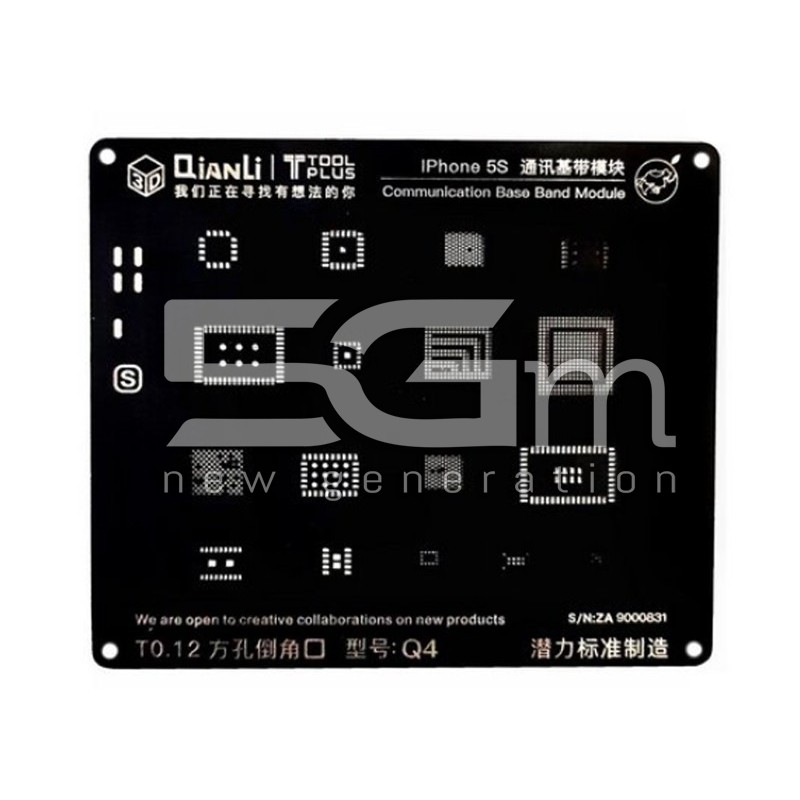 QianLi ToolPlus Black Stencil For iPhone 5S Communication Base Band Module
