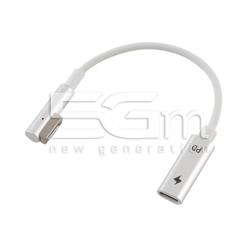5 Pin MagSafe 1 (L-Shaped) to USB-C / Type-C PD Charge Adapter