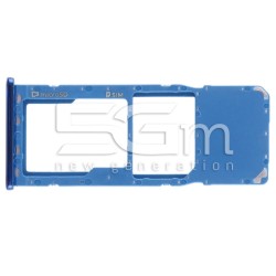 Supporto Sim Card + Micro SD Blu Samsung SM-A750 A7 2018