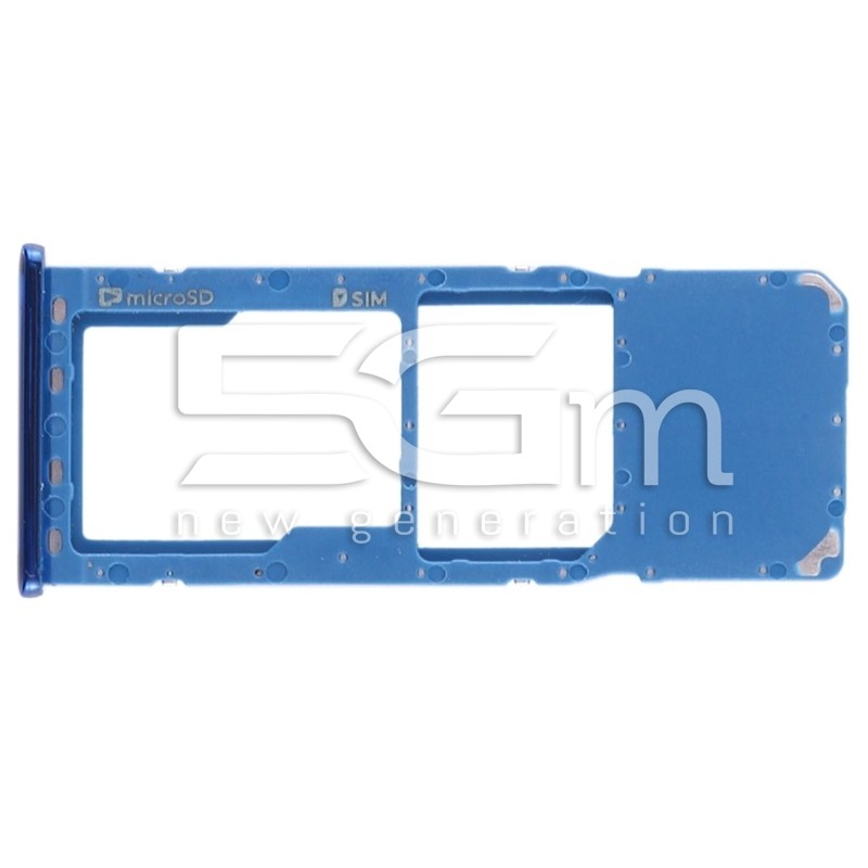 Supporto Sim Card + Micro SD Blu Samsung SM-A750 A7 2018