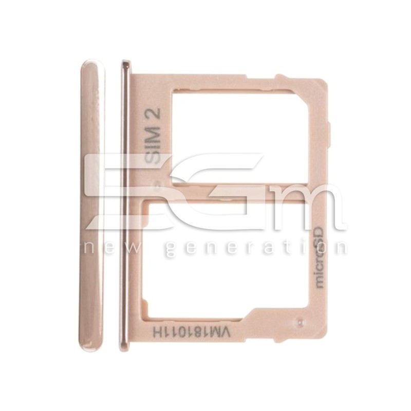 Dual Sim Card + Micro SD Tray Gold Samsung SM-J610 J6+