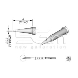 Cartridge Conical JBC Long Life C115-103