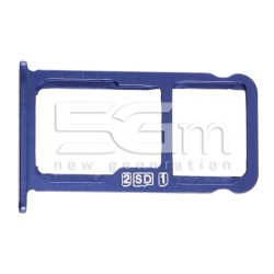 Sim Card + Micro SD Tray Blue Nokia 7.1 Plus