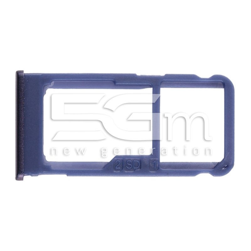 Sim Card + Micro SD Tray Blue Nokia 5.1 Plus
