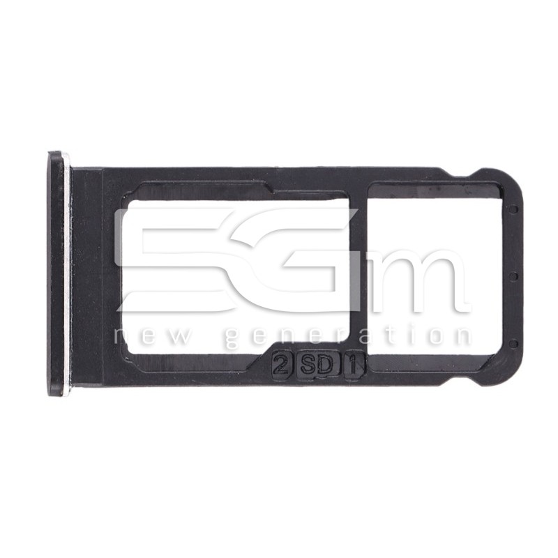 Sim Card + Micro SD Tray Black Nokia 6.1