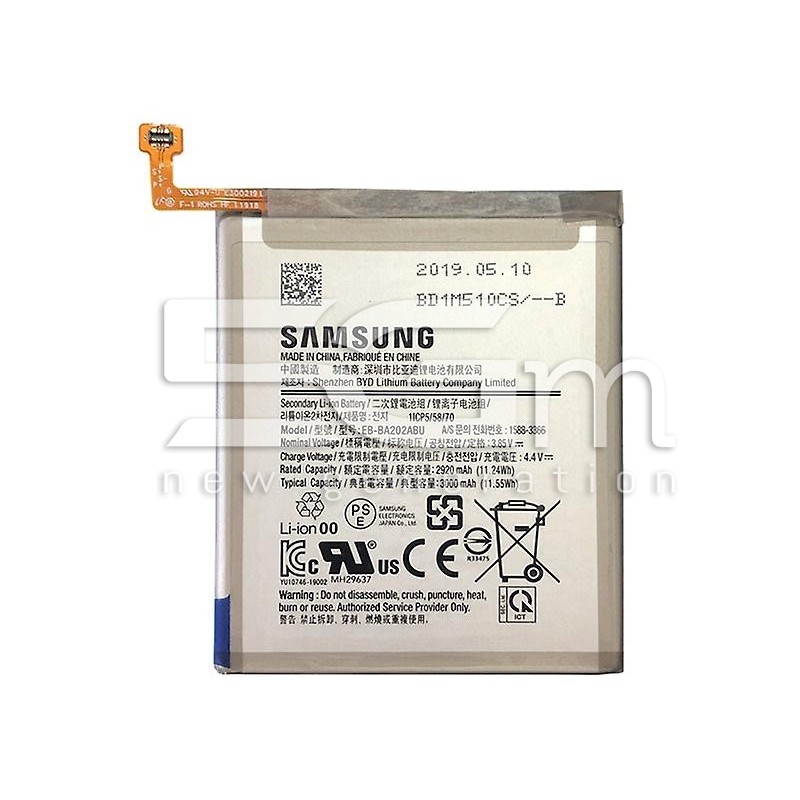 Bateria EB-BA202ABU 3000mAh Samsung SM-A202 A20e ORI
