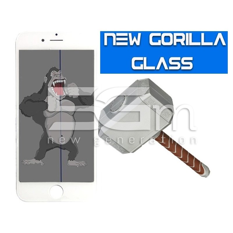 Gorilla Glass White iPhone 5S + Frame + Oca + Polarizzata
