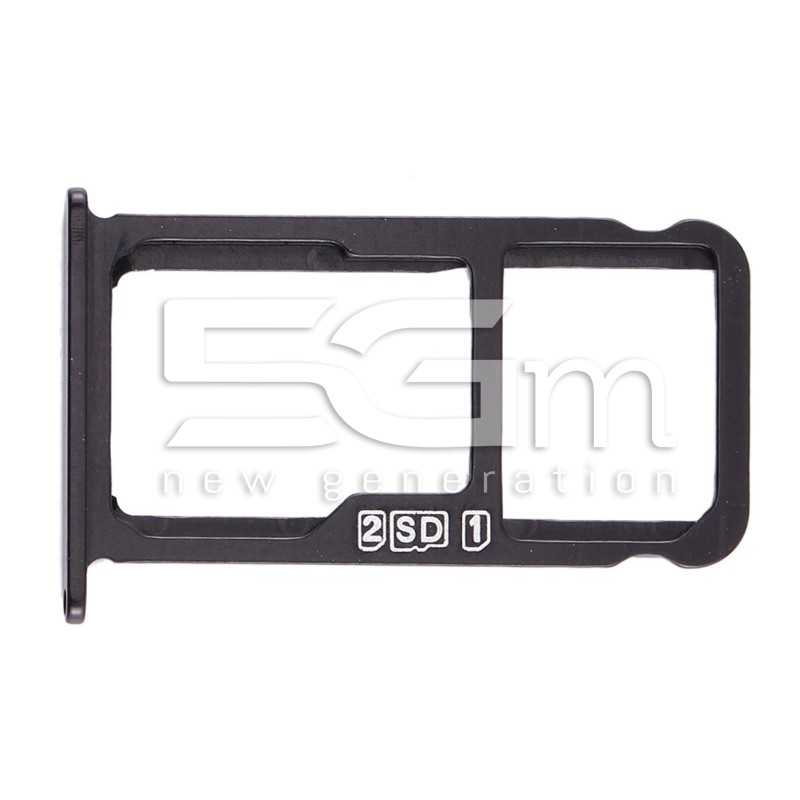 Sim Card + Micro SD Tray Black Nokia 7.1 Plus