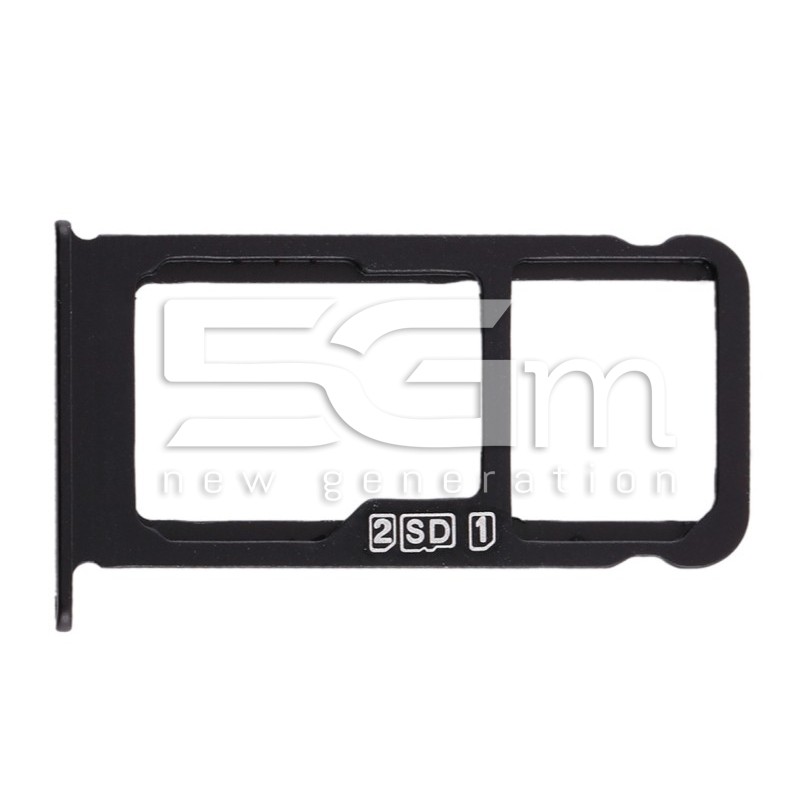 Sim Card + Micro SD Tray Black Nokia 6.1 Plus
