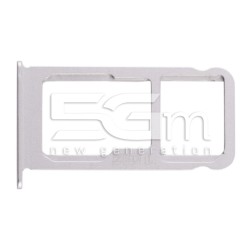 Sim Card + Micro SD Tray White Nokia 6.1 Plus