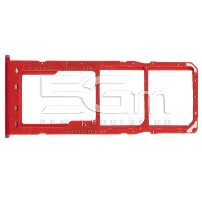 Supporto Dual Sim Card + Micro SD Rosso Samsung SM-A105 A10