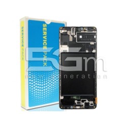 Display Touch Black + Frame Samsung SM-A715 A71 Ori